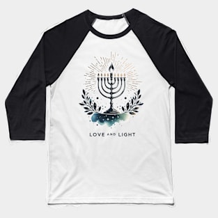 Love and Light Hanukkah Baseball T-Shirt